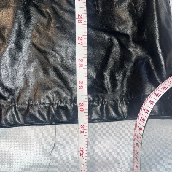 Vintage Leathercraft Black Leather Button Up Jacket Size 40 R
